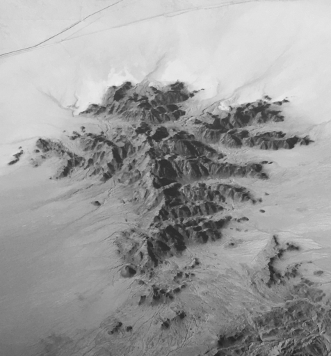 Eastern California desert, from above