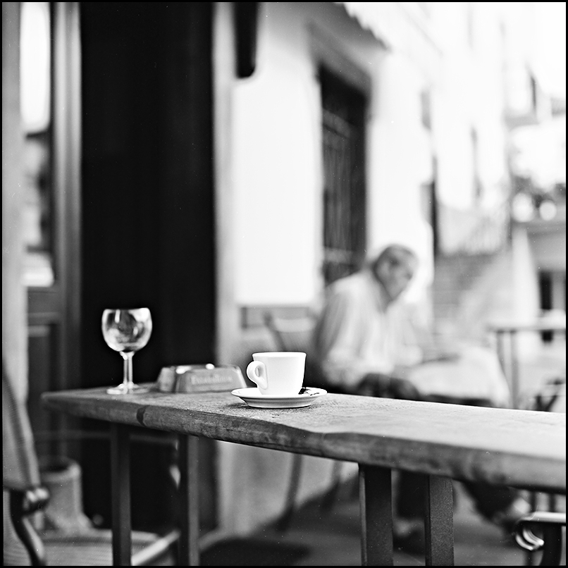 coffee, wine and sigarette.