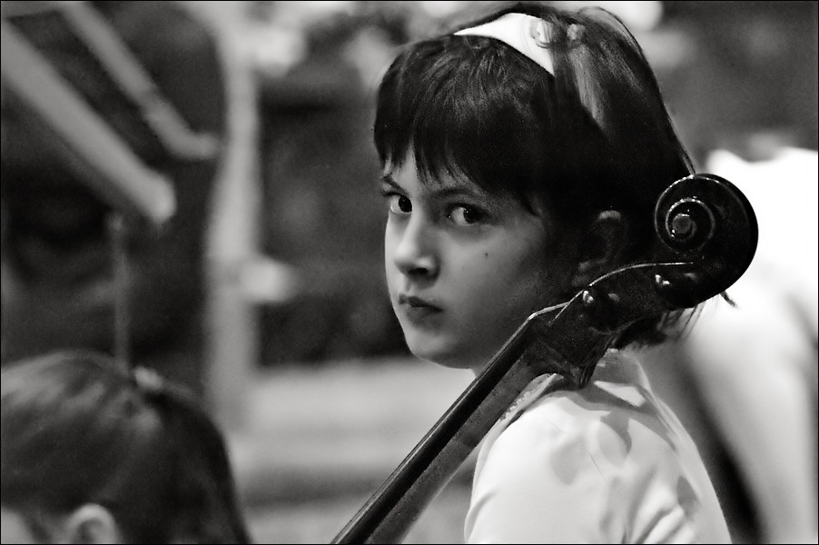 young cellist.